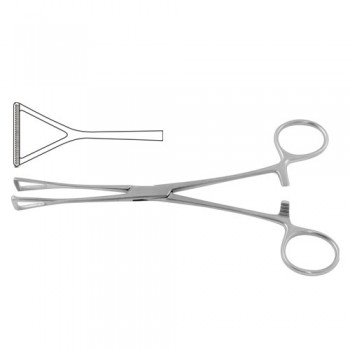 Duval Intestinal and Tissue Grasping Forceps Wide Jaw Stainless Steel, 20.5 cm - 8"
